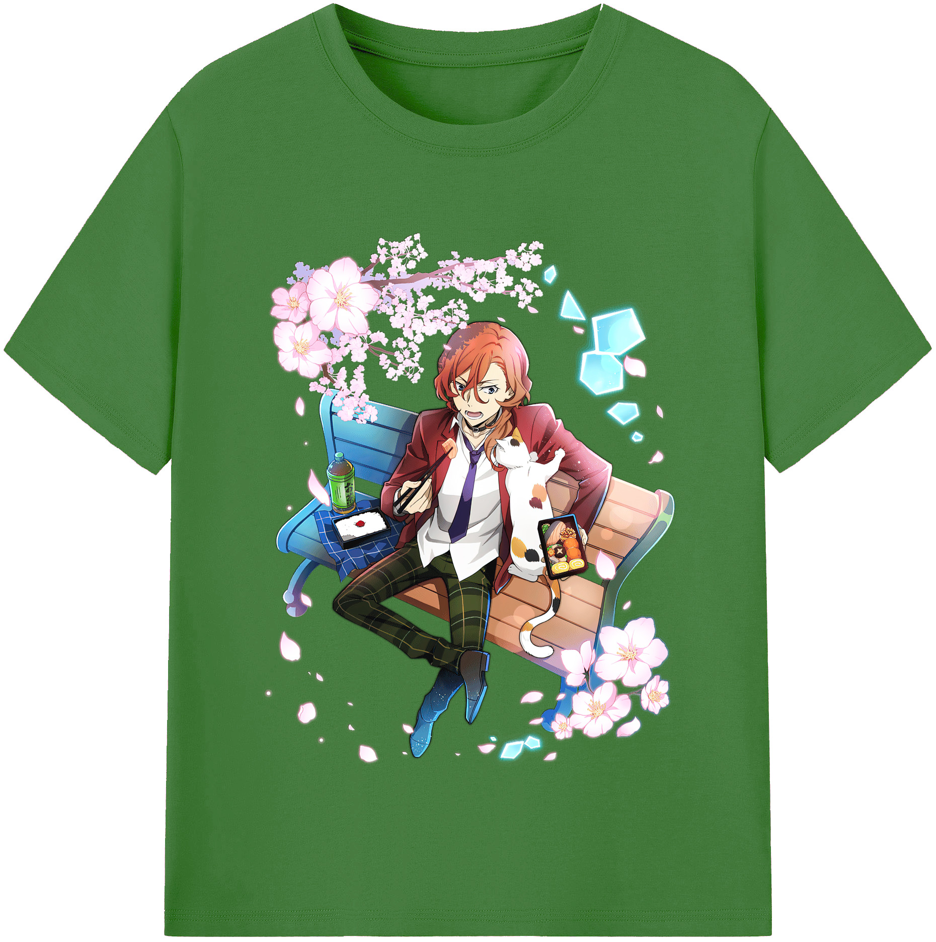 （画像用） 文豪ストレイドッグス Bungo Stray Dogs レディースカジュアルプリントTシャツ（綿100％）